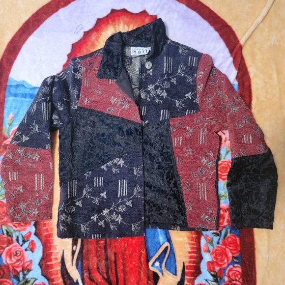 Vintage Lightweight Maximalist Patchwork Jacket Size xl - Picture 9 of 9